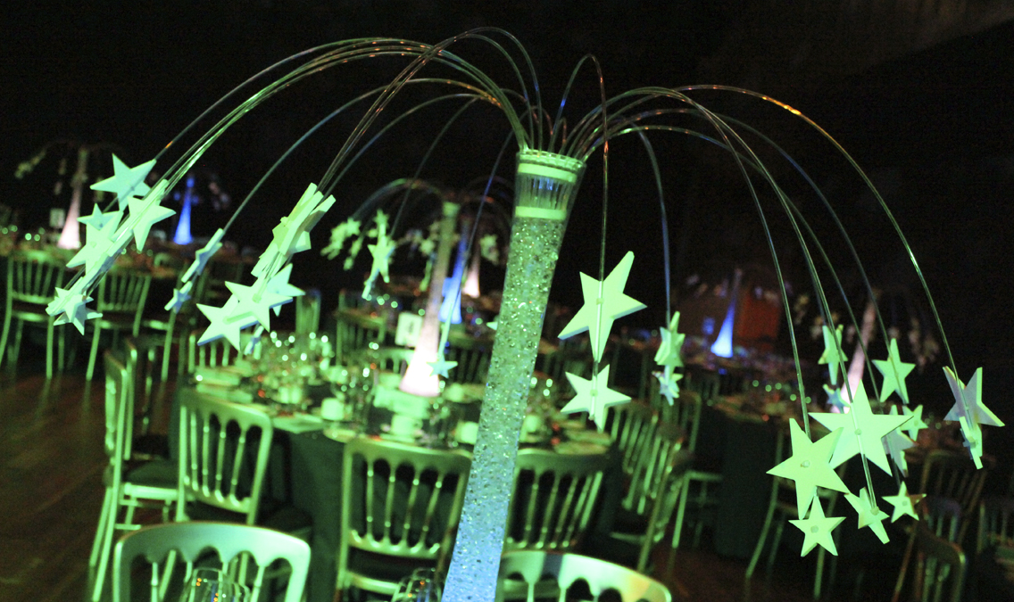 star fountain table centrepieces hire in London